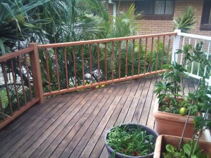 Replacement of termite damaged handrail