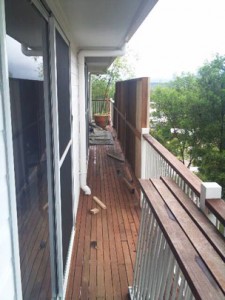 Timber privacy screen, Buderim